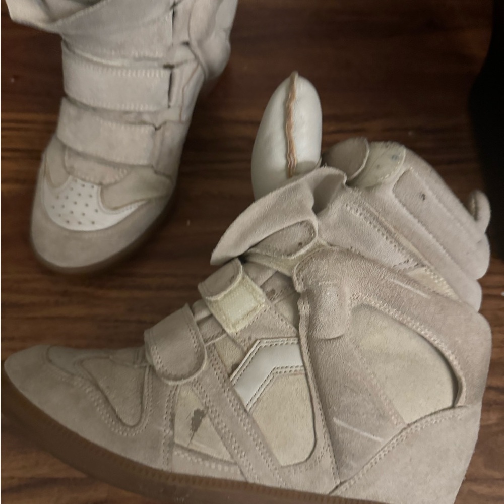 SOLD 
Women's Beige isabel marant wedge heels